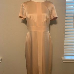 cream ann taylor dress